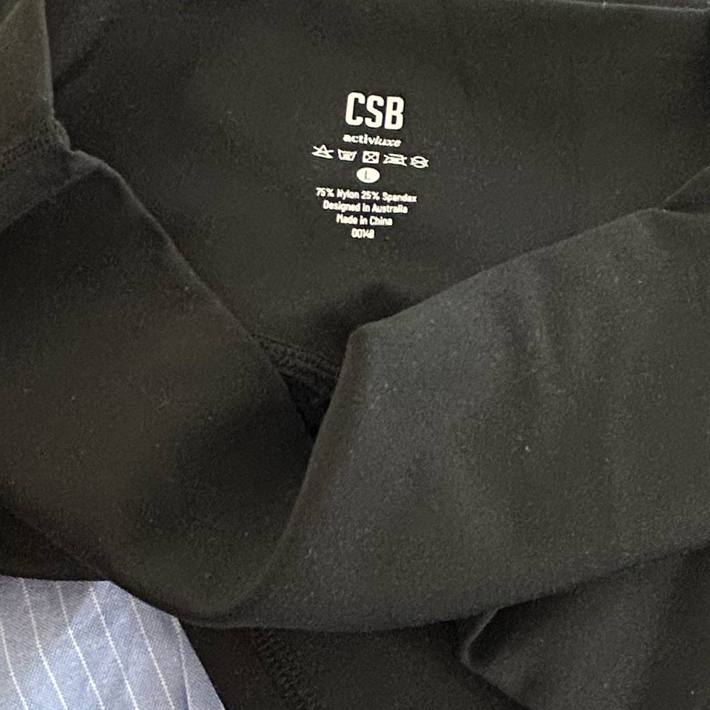 CSB Activeluxe Sculpt Pocket Legging in Black. Women's Large - Picture 7 of 8